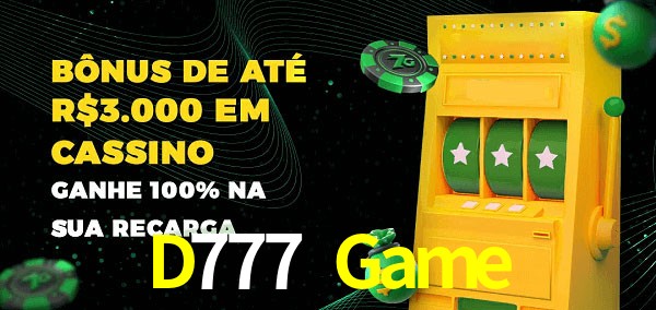 D777 Game melhor bônus de depósito