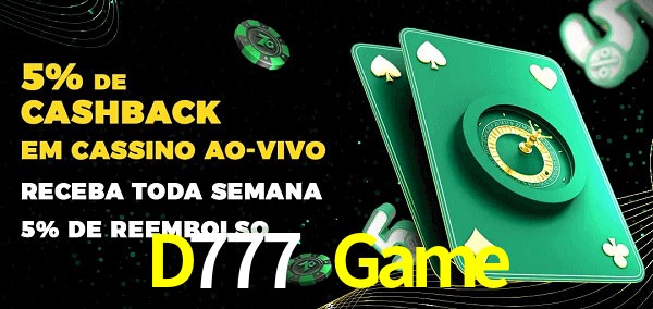 Promoções do cassino ao Vivo D777 Game